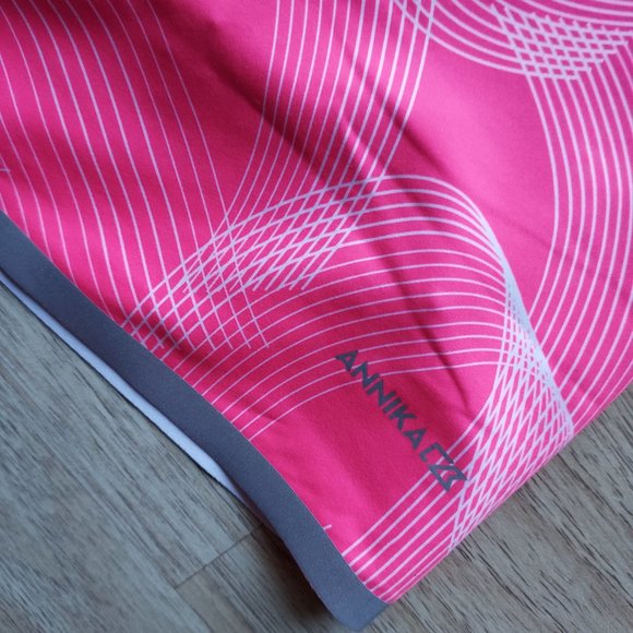 Annika Cutter&Buck Dry Tec UPF 50+ Activewear Golf Skort Zip-Pocket Purple Pink - Picture 3 of 6